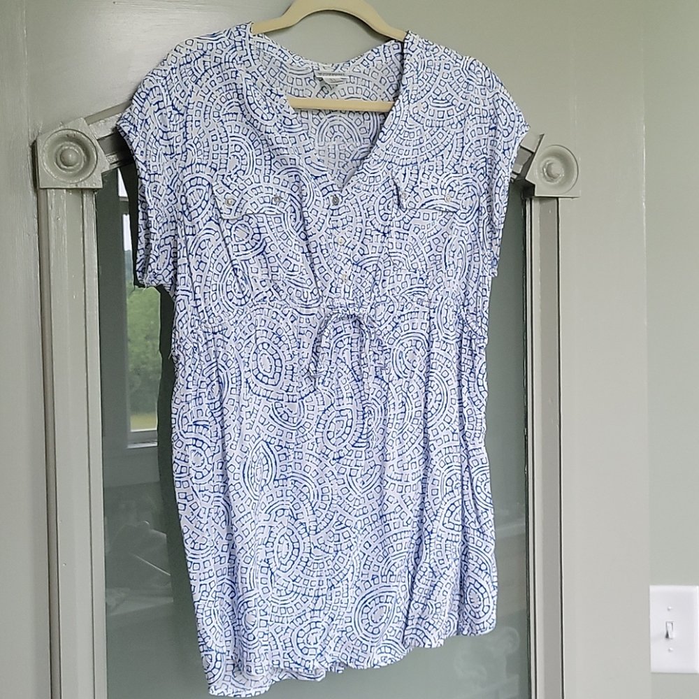 Mosaic print maternity top